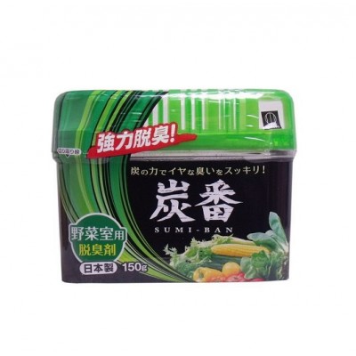 Best Selling 2019 "Sumi-Ban" Charcoal Deodorizer for Refrigerator Vegetable Drawer 150 g Made in Japan