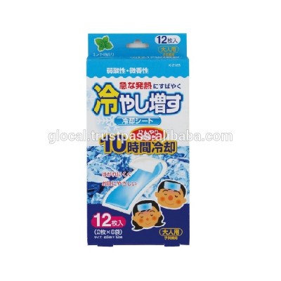 Japan Functional cooling pad cooling gel sheet Easy to use